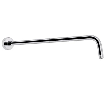 Shower Arm with Flange and Teflon Tape, Wall Mounted Shower Pipe 304 Stainless Steel Extension Arm for Fixed Shower Head & Handheld (24 Inch, Chrome) - color: Chrome, style: 24 Inch