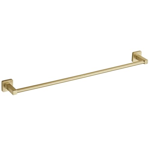 Wall Mounted Towel Rack for Bathroom, 24 Inch Brushed Light Gold Towel Bar with Stainless Rack and Hand Towel Holder, Bathroom Towel Racks and Shower Towel Rack (Gold, 26 Inch) - color: Brushed Light Gold, size: 24In