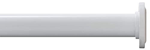 Ivilon Tension Curtain Rod - Spring Tension Rod for Small Windows or Shower, 16 to 24 Inch. White - color: White