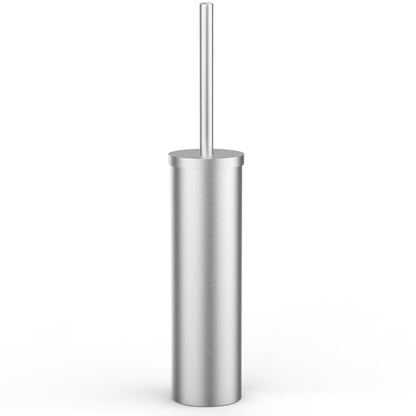 Stainless Steel Toilet Brush and Holder Set Brushed Silver Heavy Duty Toilet Bowl Brush with Long Handle for Bathroom and Farmhouse (Silver) - color: Sliver