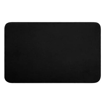 American Soft Linen 21x32 Fluffy Foamed Slip Reducer Bath Rug, Machine Washable Area Bath Mat Rugs for Bathroom, Black - color: Black, style: 21x32" Fluffy Foamed Bath Mat