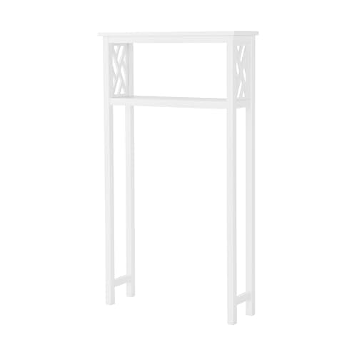 Alaterre Furniture Coventry Over the Toilet Storage Shelf, White, 27” x 48”