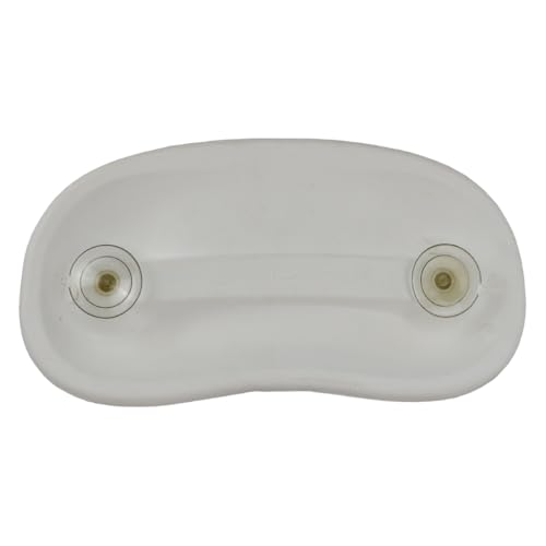 HYDRABATHS® Suction Gel Bath Pillow, White, Soft Comfort Design with 2 Suction Cups