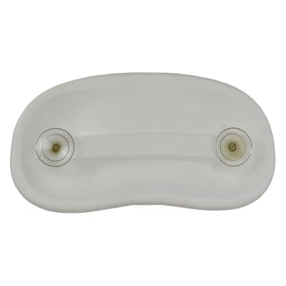 HYDRABATHS® Suction Gel Bath Pillow, White, Soft Comfort Design with 2 Suction Cups