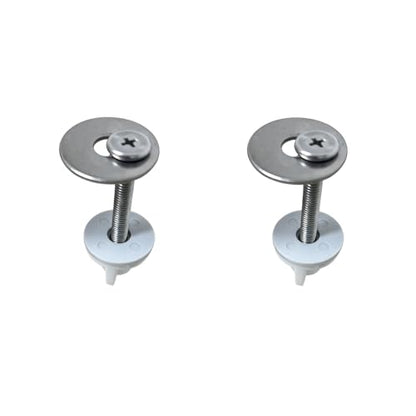 Toilet Seat Black Round,with Quick Release Screw, Soft Close, Never Loosen, No Slam