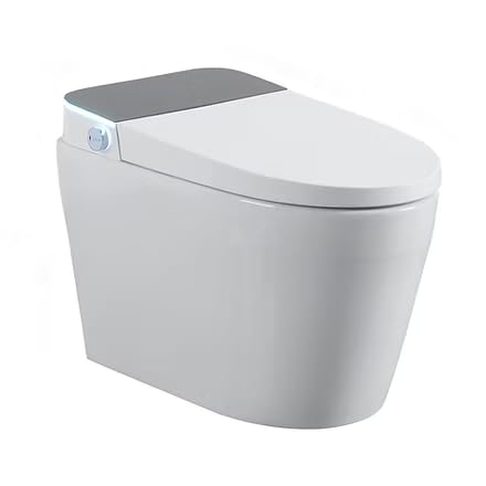 One Piece Smart Bidet Toilet for Bathroom | with Heated Seat, Multi Cleaning Mode, Auto Open & Close Lid, Warm Air Dry, Built-in Water Tank for Low Water Pressure