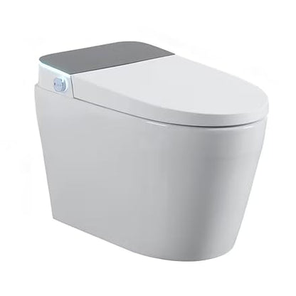 One Piece Smart Bidet Toilet for Bathroom | with Heated Seat, Multi Cleaning Mode, Auto Open & Close Lid, Warm Air Dry, Built-in Water Tank for Low Water Pressure