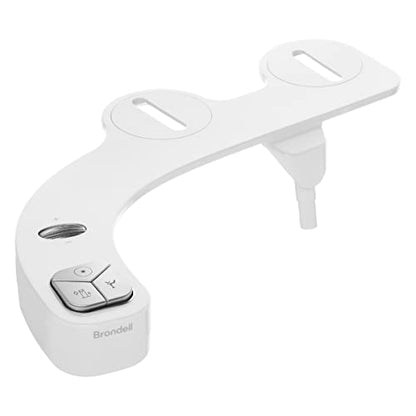 Brondell FSP-150 FreshSpa Thinline Precision Essential Bidet Attachment for Toilet Seats with Adjustable Water Pressure, Side Arm Control, Thin Profile, White (Single Nozzle) - style: Single Nozzle