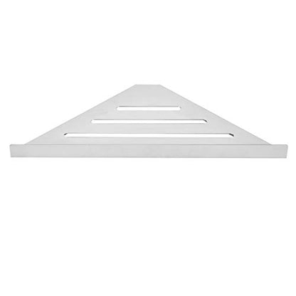 Stainless Steel Bathroom Corner Shelf, Modern Polished Wall Mounted Shelf with High Lidacity for Shower and Kitchen (Perforated version) - size: Perforated version