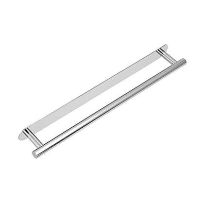Stainless Steel Self Adhesive Towel Bar, Bathroom Towel Holder Wall Mounted No Drill Installation, Rust Towel Rack for Bath Kitchen Laundry Room (50cm) - size: 50cm
