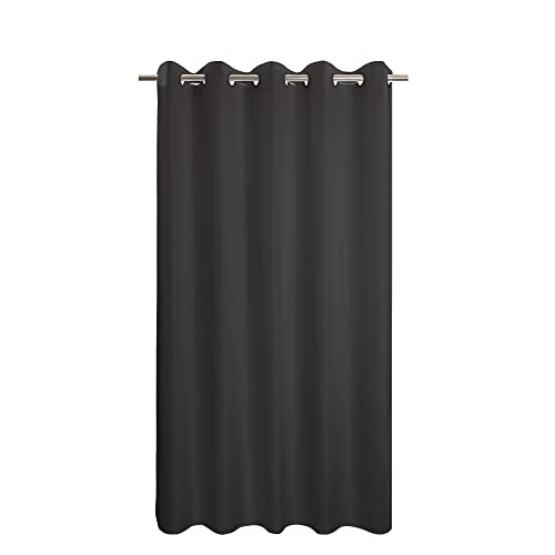 River Dream Extra Long No Hook Black Shower Curtain or Liner Soft Microfiber - 84" Length Fabric Shower Curtain Liner Set, Machine Washable & Water Repellent, Black, 71x86 - color: Black, size: 71"W x 86"L (Pack of 1)