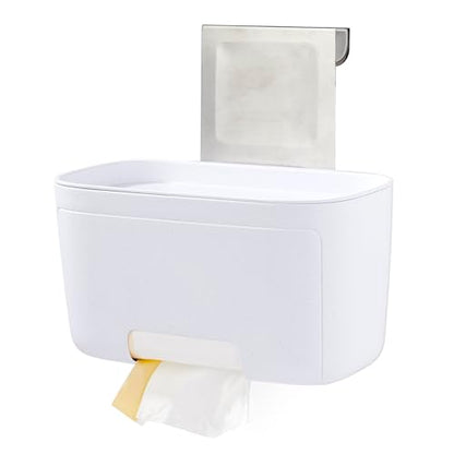 YouCopia DoorStash Garbage Bag Dispenser, Hanging Kitchen Cabinet Door Trash Bag Organizer with Removable Lid for Storage, Speckled White - size: Garbage Bag Dispenser