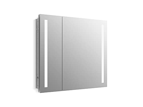 Kohler 99009-TLC-NA Verdera, Medicine Cabinet Mirror with Lights, Recessed or Surface Mount Bathroom, 34 in. W x 30 in. H - size: 34" W x 30"H, style: Lighted