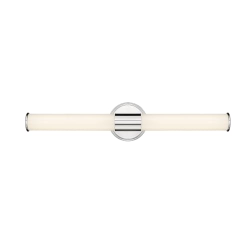ML Lighting 2221-CH Trumann 1-Light Vanity, LED Polished Chrome - color: Polished Chrome, size: 24-Inch