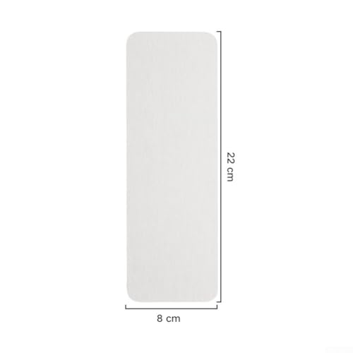FABULETTA Diatomite Drying Mat for Kitchen and Bathroom Counters – Absorbent Stone Mat, Quick-Dry, For Easy-Clean, Non-Slip, For 8x8 cm to 30x8 cm Sizes, White(22x8cm) - size: 22x8cm