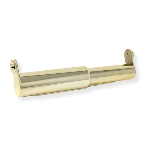 Standard Toilet Paper Holder Extender, Gold | Extra-Large Rolls Perfect for Double, Triple Rolls in Regular or Ceramic Bathroom wall Holders - color: Gold