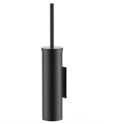 Stainless Steel Toilet Brush and Holder Set Brushed Silver Heavy Duty Toilet Bowl Brush with Long Handle for Bathroom and Farmhouse (Black-2) - color: Black-2