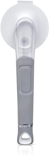 The Original Smiling Handle with Soap Dispensing for Scrub Daddy (Reg. TM) Sponge and Scrub Moji Sponge (White) - color: White