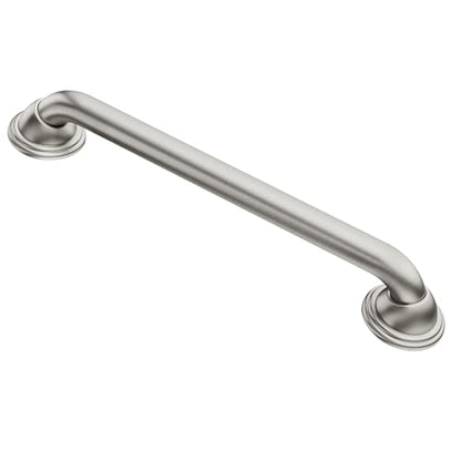 Moen Bathroom Safety 24-Inch Designer Stainless Steel Shower Grab Bar with Concealed Screws, LR8724D2BN - color: Brushed Nickel