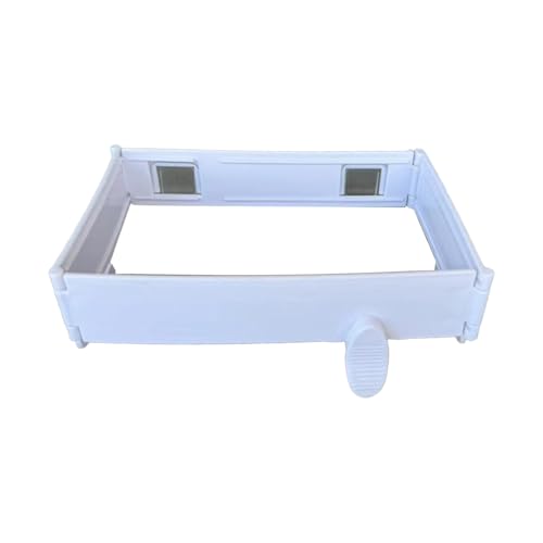 Foldable Wall-Mounted Trash Rack – No Drill Collapsible Hanging Garbage Bag for Cabinet Doors Table Sides Kitchen Bathroom Office ﻿ (White) - color: White