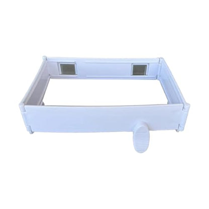 Foldable Wall-Mounted Trash Rack – No Drill Collapsible Hanging Garbage Bag for Cabinet Doors Table Sides Kitchen Bathroom Office ﻿ (White) - color: White