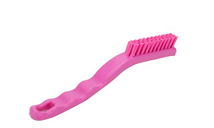 SPARTA Detail Brush Grout Brush, Crevice Brush with Hanging Hole for Bathroom, Kitchens, Countertop, Plastic, 9 Inches, Pink - color: Pink, size: 9 Inches