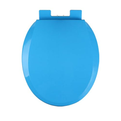 Soft Close Toilet Seat, Round Toilet Seat Cover, Quiet and Slow Close Toilet Lid and Seat, Quick Release, Easy to Install Also Easy to Clean, O-Shaped, PP,Blue,36x41cm - color: Blue