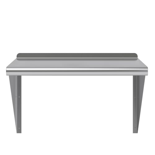 AmGood 24 in. x 24 in. Stainless Steel Wall Shelf | NSF | Metal Shelving | Garage, Laundry, Storage, Utility Room | Restaurant, Commercial Kitchen - size: 24 in. x 24 in.