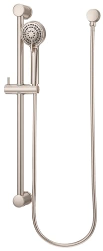 Pfister LG16-500 Holliston 1.75 GPM Multi Function Hand Shower Package - Includes Slide Bar, Hose, and Wall Supply - Brushed Nickel - color: Brushed Nickel
