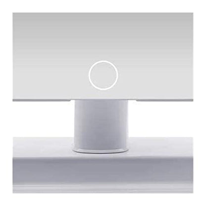 Foldable Makeup Mirror, Vanity with 32 Dimmable LED Lights with Wide-Angle t-Button Screen and Countertop Adjustable