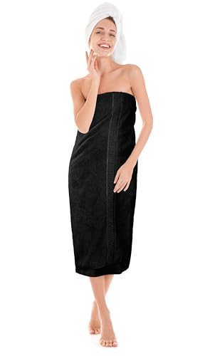 Utopia Towels - Luxurious Jumbo Bath Sheet 2 Piece - 600 GSM (35X70 Inches) 100% Ring Spun Cotton - Highly Absorbent and Quick Dry Extra Large Bath Towel - Super Soft Hotel Quality Towel (Black) | Extra Large Ring Spun Cotton Bath Sheets - Soft, Plush, Qu