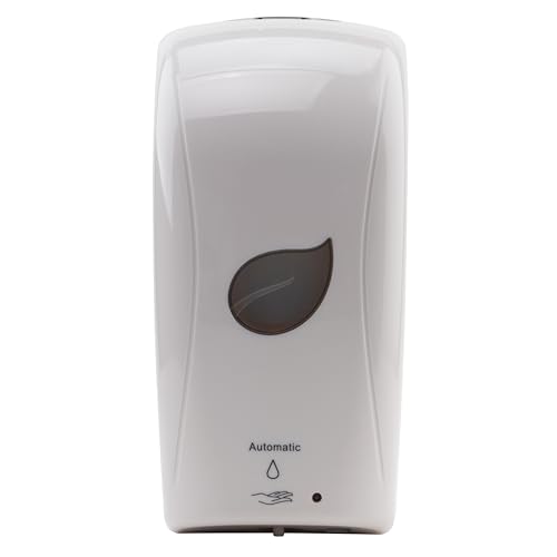 Winco 1000ml White Pur-Clean Automatic Foam Soap Dispenser | Automatic dispensing, Adjustable settings, Refillable chamber, Easy mounting - color: White, style: Auto Foam