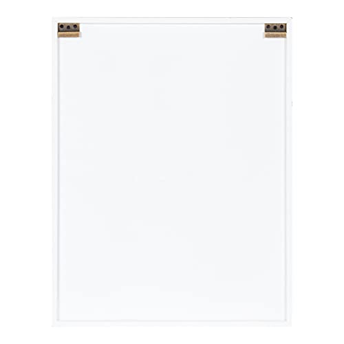 Kate and Laurel Cates Rustic Wall Cabinet; 22 x 28; White and Gray; Farmhouse Wall-Mounted Storage Cabinet - color: White/Gray