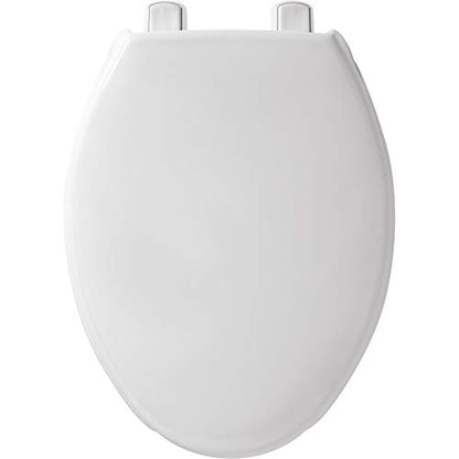 BEMIS 2L215OT 000 Medic-Aid 2" Lift Raised Open Front Toilet Seat with Cover, ELONGATED, Long Lasting Solid Plastic, White - style: Open Front Seat with Cover - 2-Inch Lift
