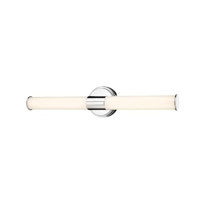 ML Lighting 2221-CH Trumann 1-Light Vanity, LED Polished Chrome - color: Polished Chrome, size: 24-Inch