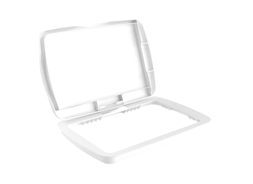 Rev-A-Shelf 32 Qt Under Sink Garbage Can Lid for Base Kitchen and Bathroom Cabinet, Replacement Plastic Trash Bin Lid Only, White, RV-32-LID-1-40 - color: White, size: 32 QT