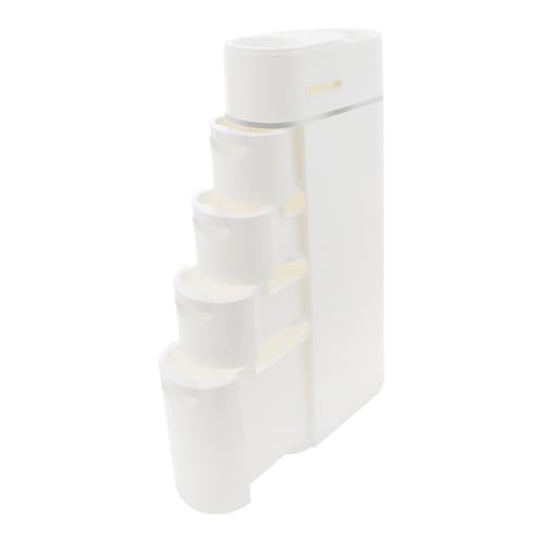 36.8 in Narrow Bathroom Floor Cabinet with 4 Drawers for Bathroom | Freestanding Storage Cabinet Tall White ABS Slim Storage Cabinet for Kitchen, Small Spaces - size: 36.8 In