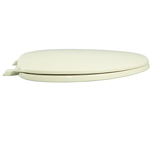 Centoco Elongated Toilet Seat, Residential, Top Mount Plastic Hinge, Bone | Plastic, Closed Front, Cover, Made in the USA, 600-106 - color: Bone, size: Elongated, style: Closed Front / Made in the USA