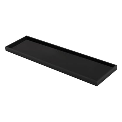 Acrylic Bathtub Tray, 29.9x7.9 Inch Bath Tray with 66lbs Capacity, 8mm Thick Spa Tub Shelf for Wine Book Tablet, Clear/Clear Black/Pure Black (Pure Black) - color: Pure Black