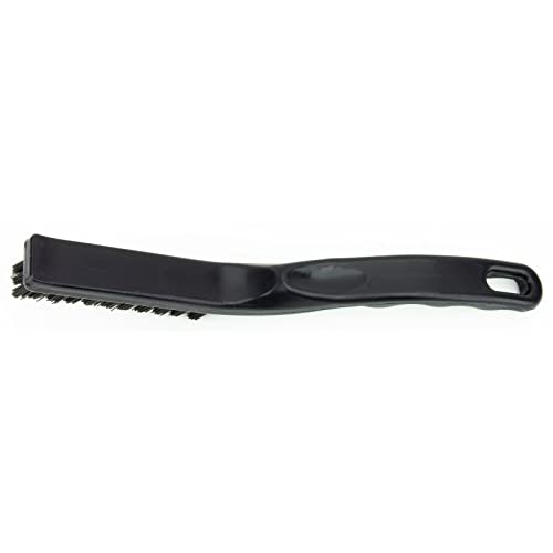 SPARTA Detail Brush Grout Brush, Crevice Brush with Hanging Hole for Bathroom, Kitchens, Countertop, Plastic, 9 Inches, Black - color: Black, size: 9 Inches