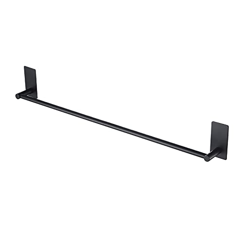 KES Bathroom Towel Bar Usable Length 24-Inch Adhesive Hand Towel Holder No Drill Wall Mounted SUS 304 Stainless Steel Matte Black, A7000S60B-BK - color: Matte Black, size: 23.6-Inch