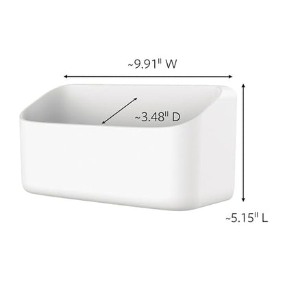 Command Organizing Caddy, 1 Caddy, 4 Large Strips | Command Strips Wall caddy, Tool Free Adhesive Organizer For Cleaning Supplies, Closets, Pantry, Home, And Office