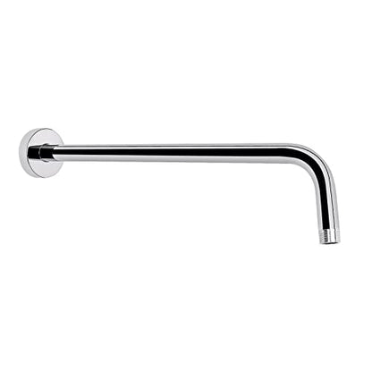 Shower Arm with Flange and Teflon Tape, Wall Mounted Shower Pipe 304 Stainless Steel Extension Arm for Fixed Shower Head & Handheld (15 Inch, Chrome) - color: Chrome, style: 15 Inch