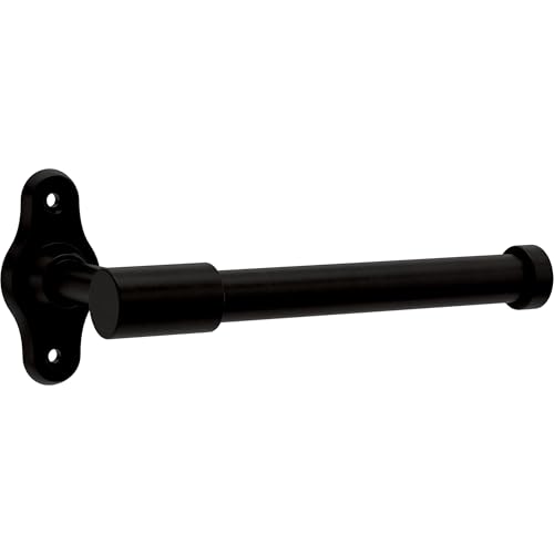 Franklin Brass Calloway (1-Pack) Toilet Paper Holder Matte Black Euro Tissue Roll Holder Single Post Toilet Tissue Holder Wall Bathroom Accessories Bath Organization/Storage CLWY51-MB - color: Matte Black