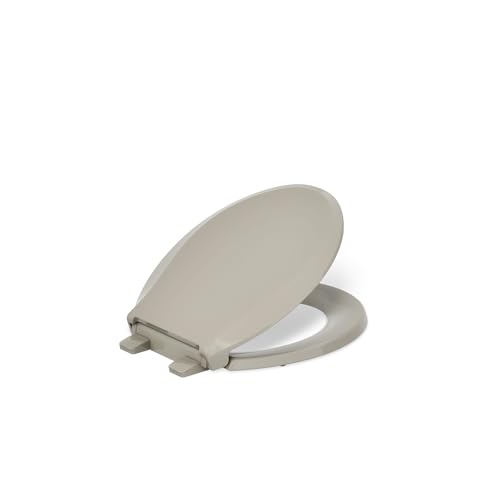 KOHLER 4639-RL-G9 Cachet ReadyLatch Round Toilet Seat Soft Close, Sandbar - color: Sandbar, size: Round