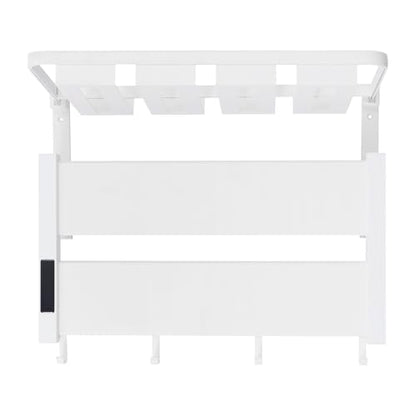 Electric Towel Warmer, Wall-Mounted Towel Heater with Timer, Foldable Shelf, 95-158℉ Temp, Aluminum Plug-in Bath Heater for Bathroom, 100W, IPX4 Water Prevention, 44lbs + 33lbs Capacity (Creamy White)