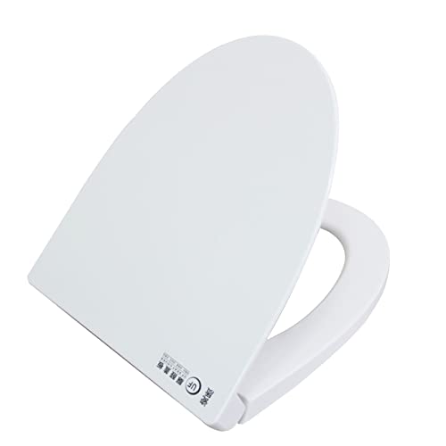 SouNor Easy Install and Clean Elongated Toilet Seat Soft Closing UF Material Durable Heavy Duty Top Fixing,White.