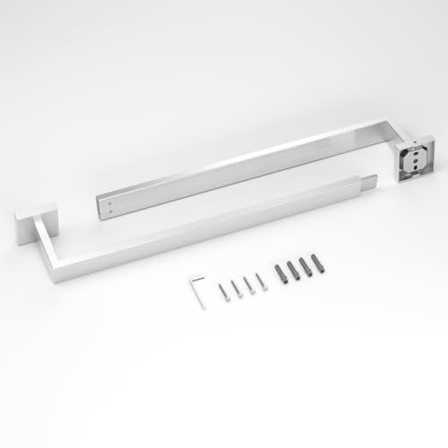 HITSLAM Bath Towel Bar, 30 Inch Towel Rack for Bathroom Wall Mounted, 2-Section Easy Assembly Design, SUS304 Stainless Steel Towel Holder, Brushed Nickel - color: Brushed Nickel, size: 30 Inch (Total Length 31.6 Inch)
