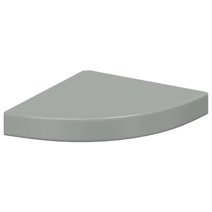 Floating Corner Shelf MDF Wall Mount for Bathroom, Weather Resistant, 9.8" x 9.8" x 1.5"
