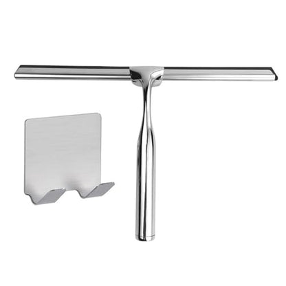 Stainless Steel Shower Scraper Shower Mirror Squeegee Antiskid Handle Corrosion Resistance for Bathroom Tool,Silver,Style B - size: Style B